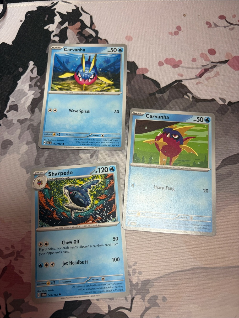 Carvanha & Sharpedo Collection Lot | 3 Pokémon Cards | ✨5/$25✨